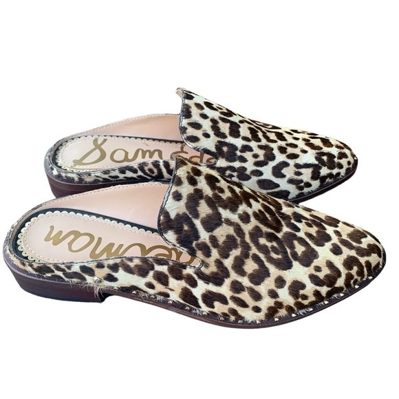 Sam Edelman Leopard Print Lewellyn Mule Slide Women’s Size 6 - Picture 1 of 11